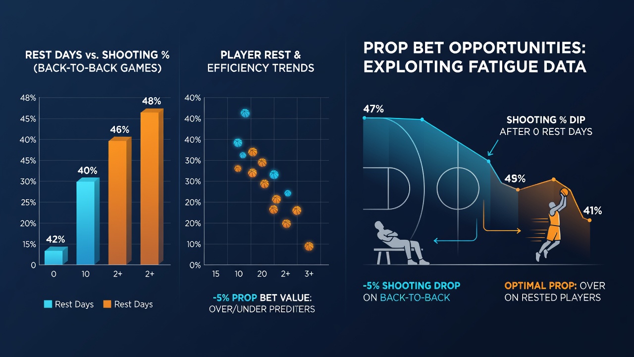 NBA-Spieler bei Back-to-Back-Spielen und statistische Analyse von Schussquoten