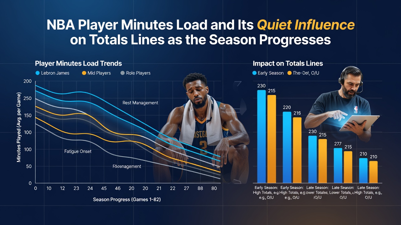 Datenvisualisierung zu Spielminuten und Linienanpassungen in der NBA