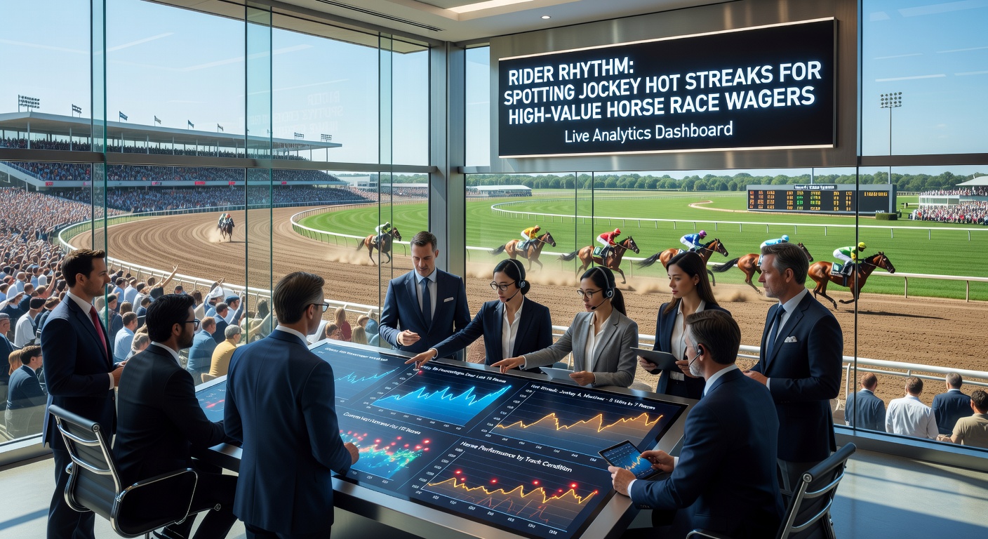 Detaillierte Statistik-Tabelle mit Jockey-Performances, Graphen zu Win-Streaks und Quotenverläufen